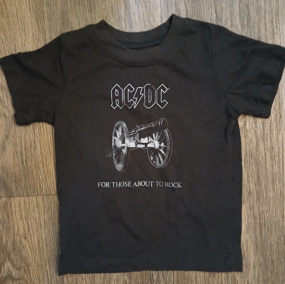 AC/DC Kids Toddler T-Shirt: For Those About to Rock.